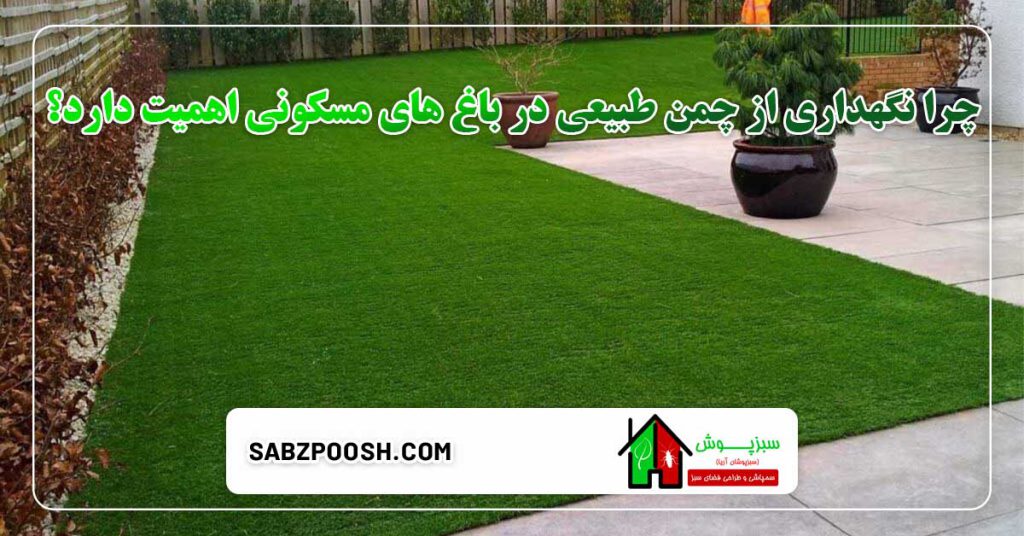 راهنمای نگهداری از چمن طبیعی در باغ های مسکونی 2 راهنمای نگهداری از چمن طبیعی در باغ های مسکونی