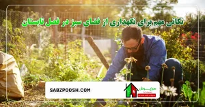 سبزپوش 8 نکات مهم برای نگهداری فضای سبز در تابستان